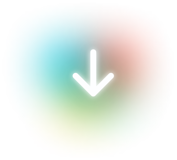 arrow down short icon light glow light gradient light shadow light neon light white